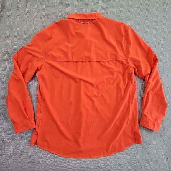 Ocean & Coast Long Sleeve Fishing Shirt Men's XL Orange Activewear Vented EUC LN - Picture 11 of 15